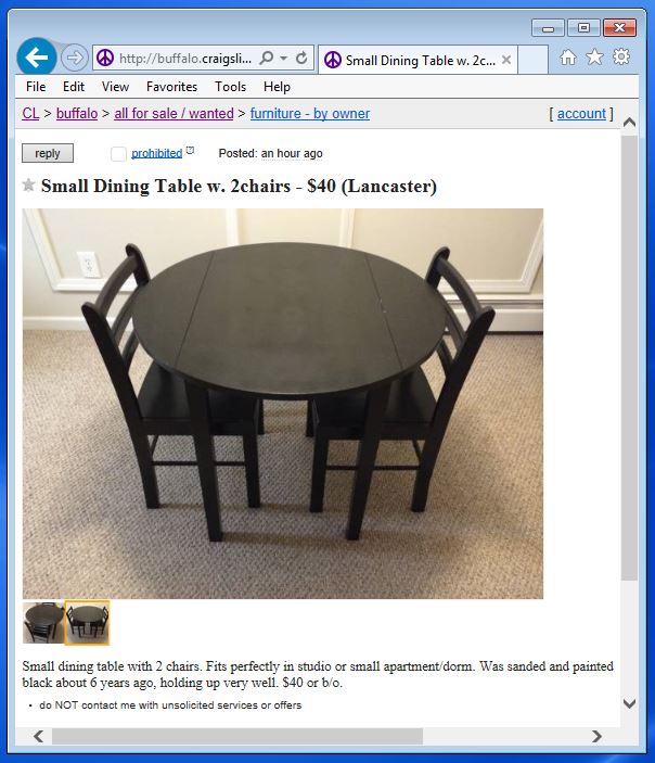 Dining Table And Chairs Craigslist Dining Chair Ideas