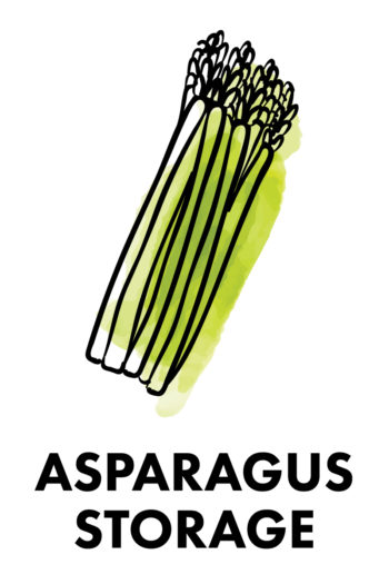 The Best Way to Store Vegetables: asparagus