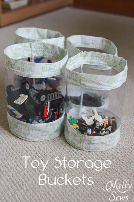 bucket toy organizer
