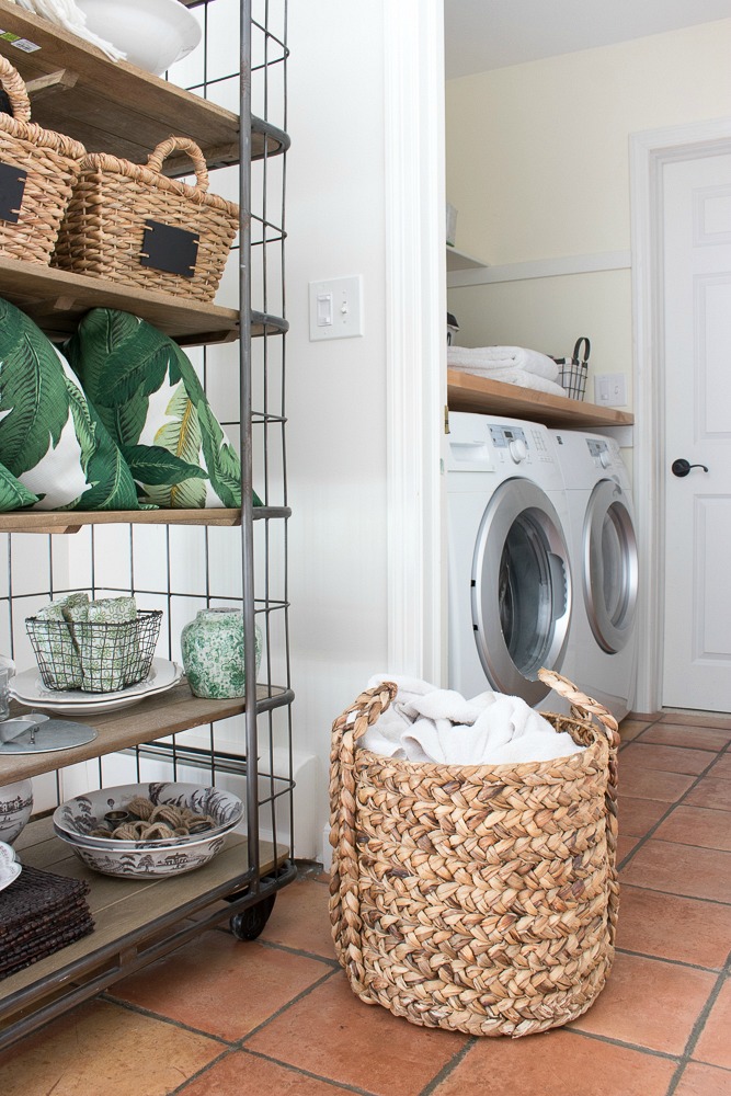 Use a Basket as a Laundry Bin