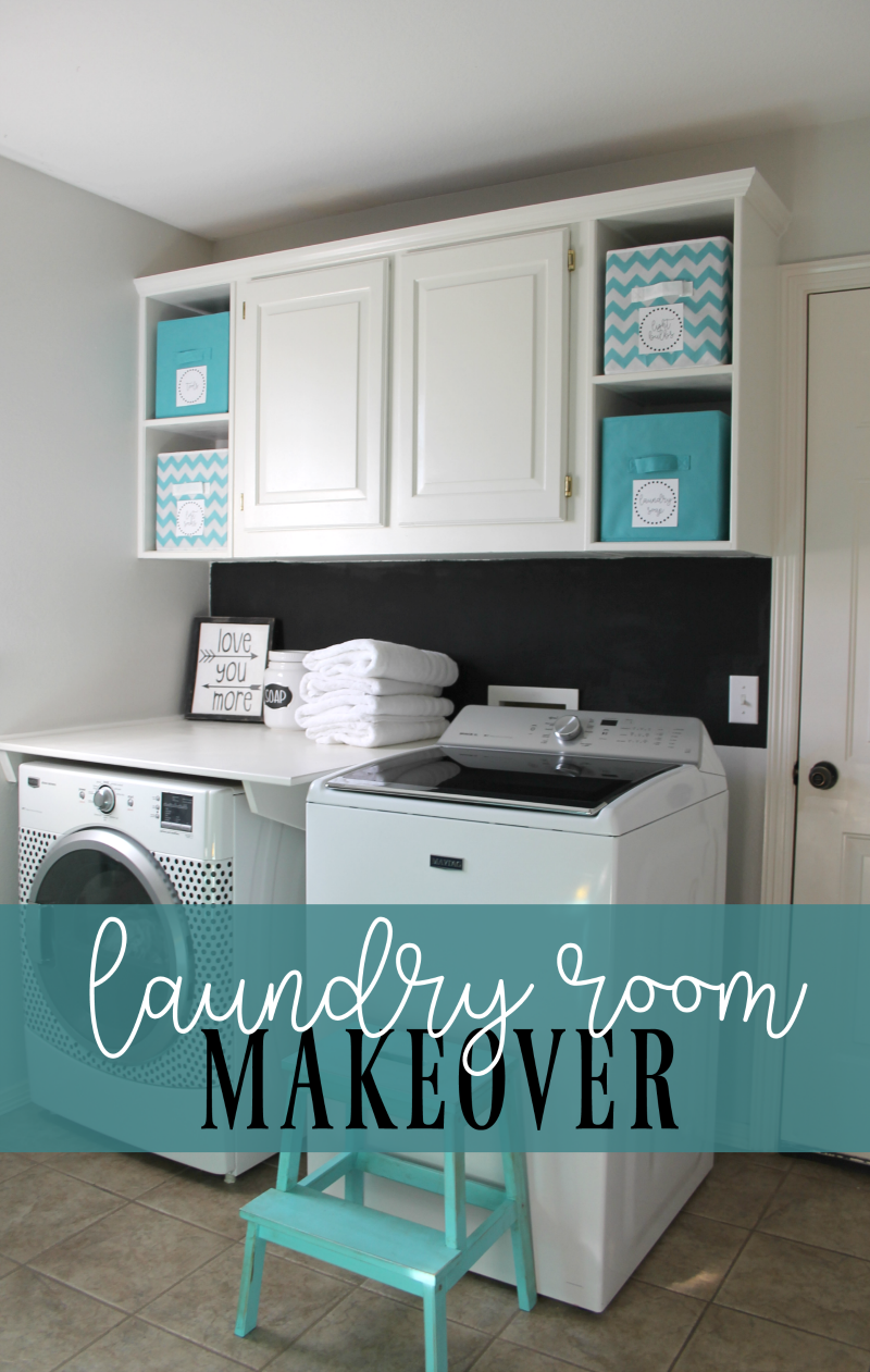Laundry Room Makeover For Under 100 - Diy Laundry Room Floor Cabinets