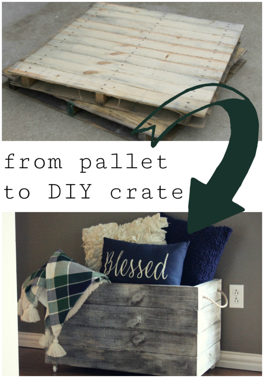 how to make a diy wooden crate out of pallet wood