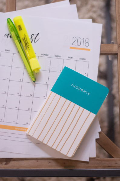Using a calendar to schedule events truly helps declutter your life