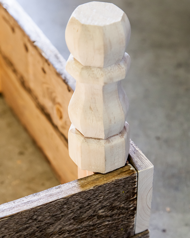white wood legs for diy storage ottoman