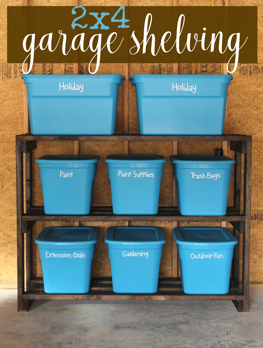 How to Build DIY Garage Storage Shelves for Under $60