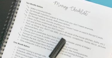 How to Organize a Move - Moving Checklist and Binder