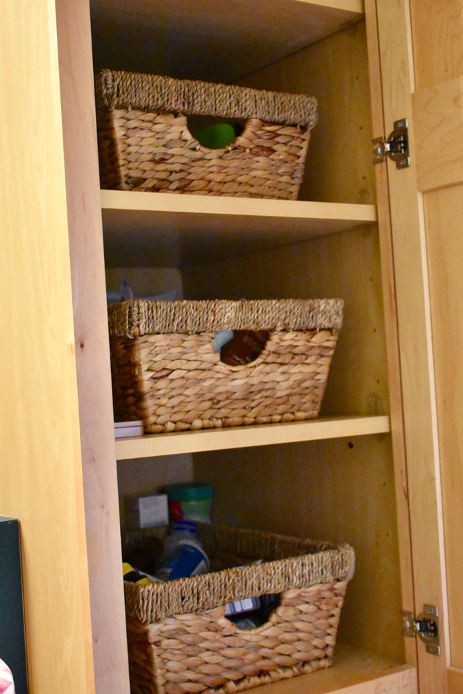 How to Keep Your Home Organized - Using Baskets to Organize Easily Misplaced Items