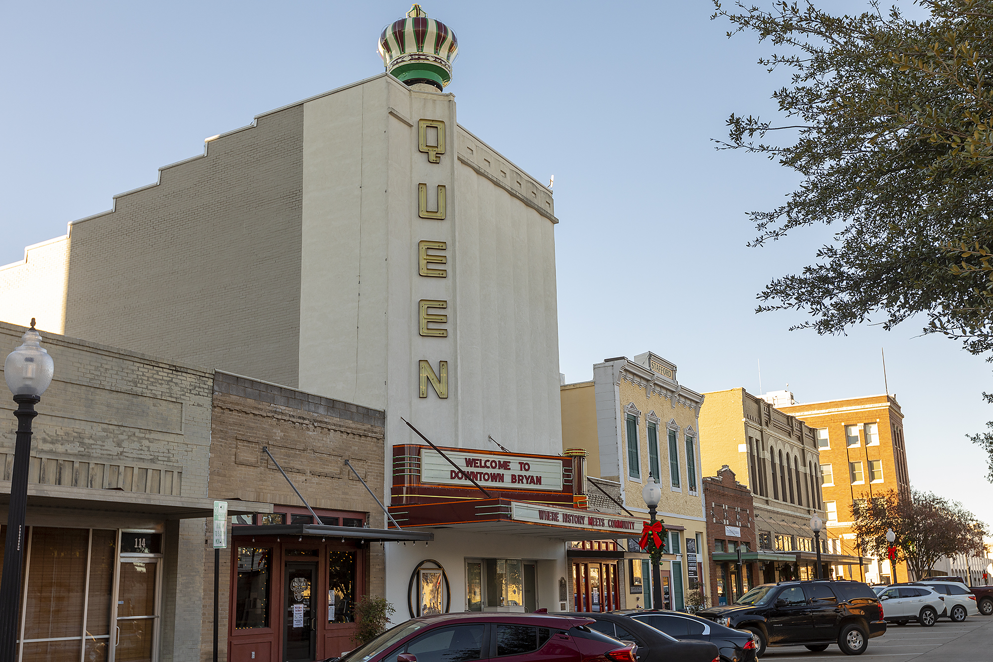 Queen Theatre in Downtown Bryan TX