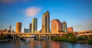 Daytime skyline view of Tampa, FL